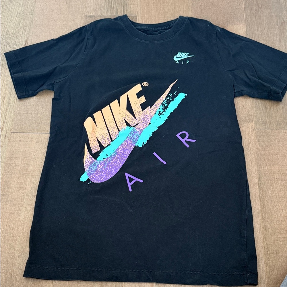 Nike Black Tee with Vibrant Logo